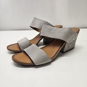 SARTO Franco Sarto A Nadina Taupe Cutout Luxbrsh Leather Strappy Sandal 8.5 M